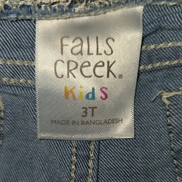 Falls Creek Denim Star Pattern Toddler Girl Jeans. LOT P - Picture 2 of 6